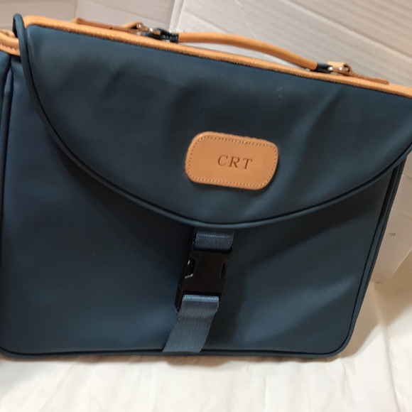 Jon Hart 15” padded coated canvas computer case with handle and leather trim - Picture 8 of 8